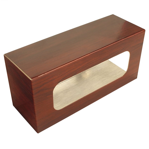 Wood Vinyl Accessories Cherry Mahoganey Wood Vinyl Coated Aluminum Single Glove Box Holder WV-2362-CM - main